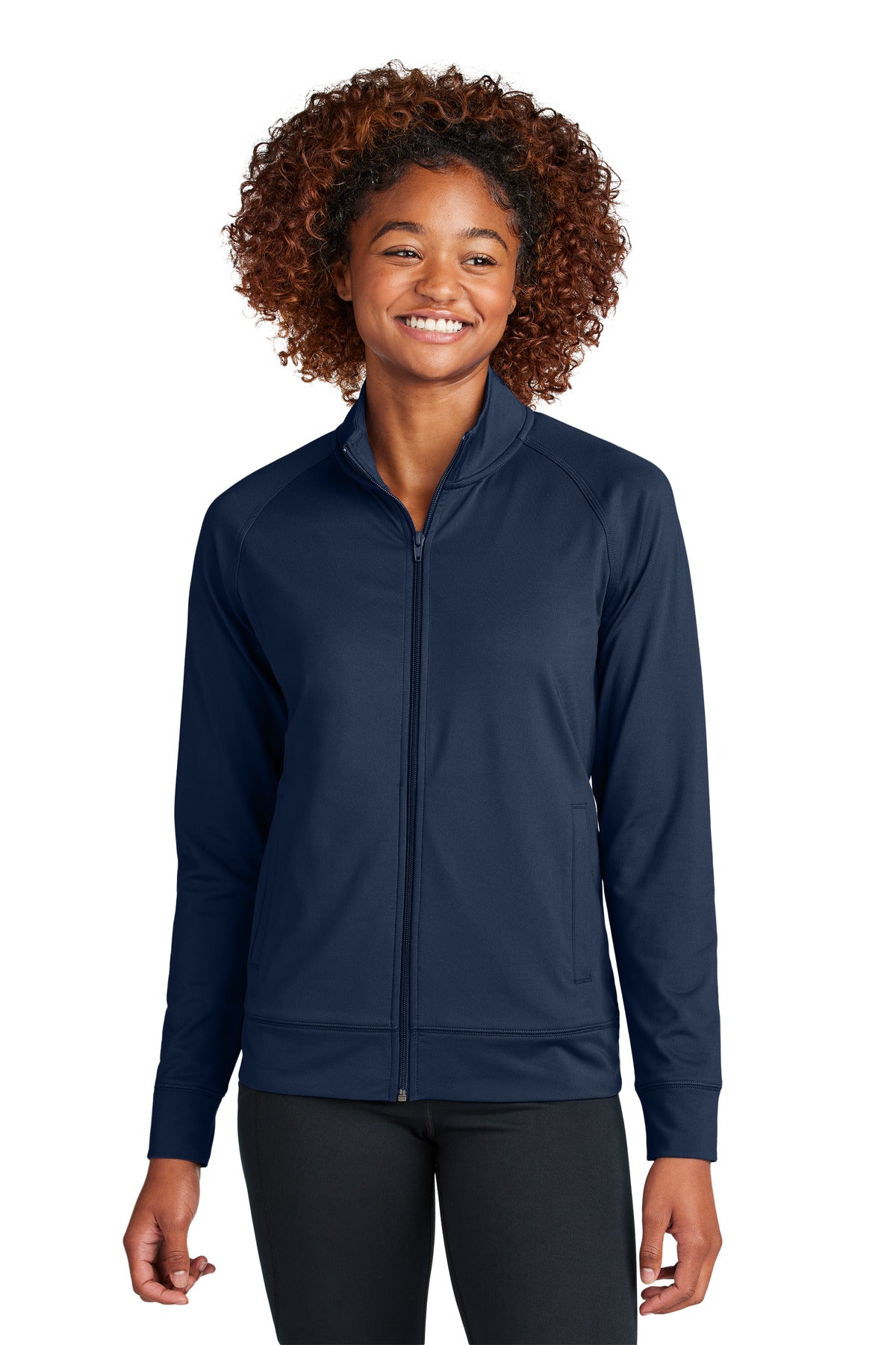 Sport-Tek ®  Women's Sport-Wick ®  Stretch Full-Zip Cadet Jacket LST857