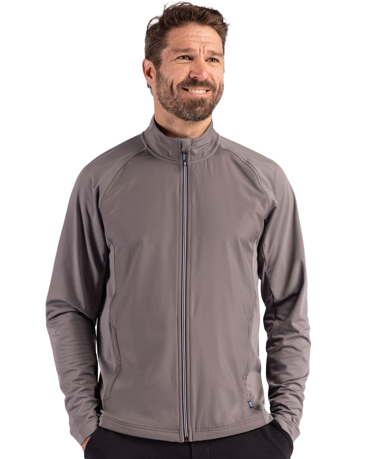 Cutter & Buck Adapt Recycled Soft Knit Stretch Mens Hybrid Full Zip Jacket - MCC00032