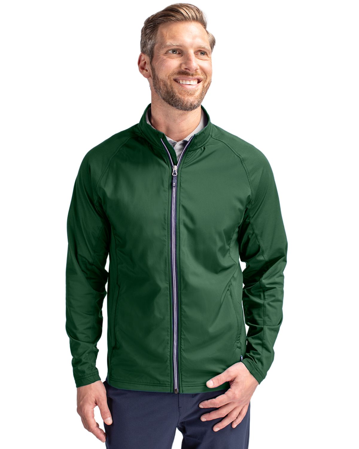 Cutter & Buck Adapt Recycled Soft Knit Stretch Mens Hybrid Full Zip Jacket - MCC00032