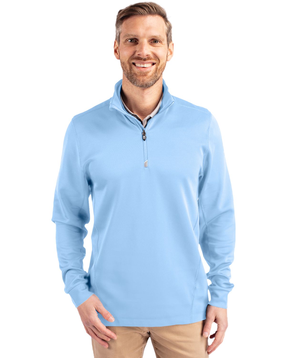 Cutter & Buck Traverse Recycled SmoothStretchMensQuarter Zip Pullover - MCK00067
