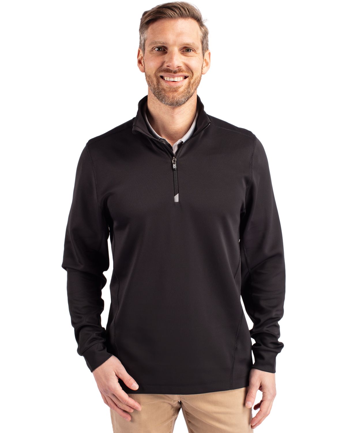 Cutter & Buck Traverse Recycled SmoothStretchMensQuarter Zip Pullover - MCK00067