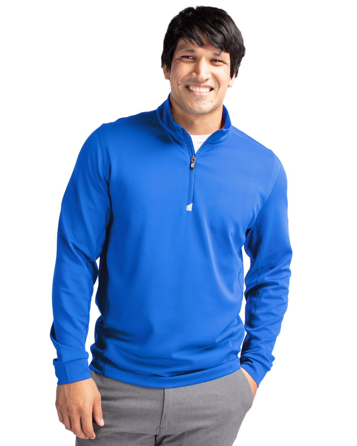 Cutter & Buck Traverse Recycled SmoothStretchMensQuarter Zip Pullover - MCK00067