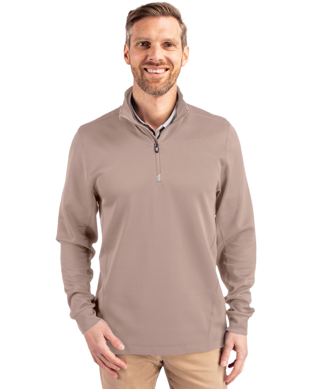 Cutter & Buck Traverse Recycled SmoothStretchMensQuarter Zip Pullover - MCK00067