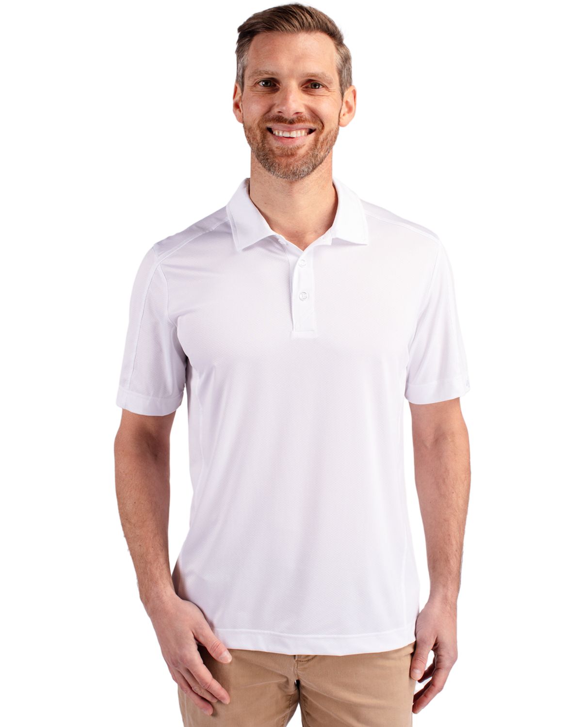 Cutter & Buck Prospect Recycled Featherlight Stretch Mens Polo - MCK01127