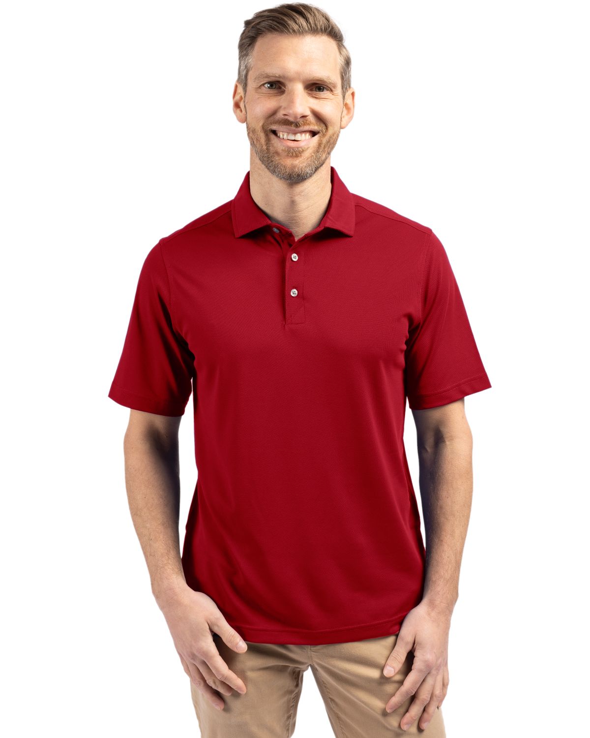 Cutter & Buck Virtue Recycled Featherlight Pique Mens Polo - MCK01144
