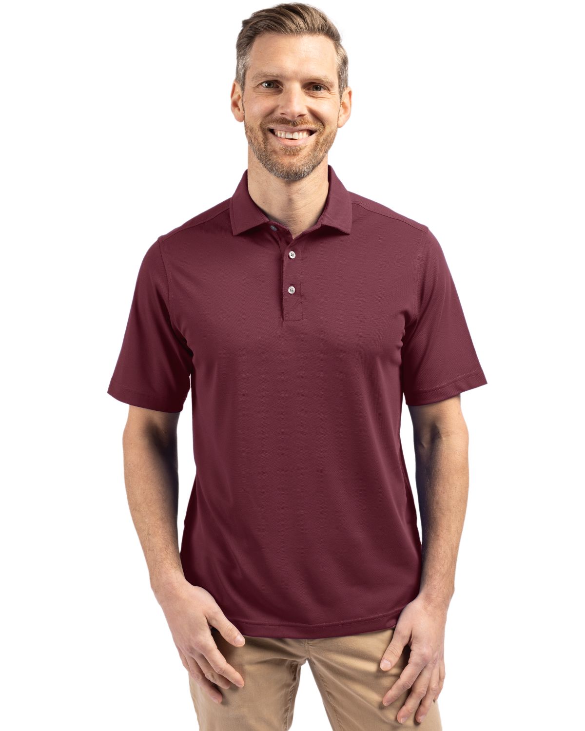Cutter & Buck Virtue Recycled Featherlight Pique Mens Polo - MCK01144