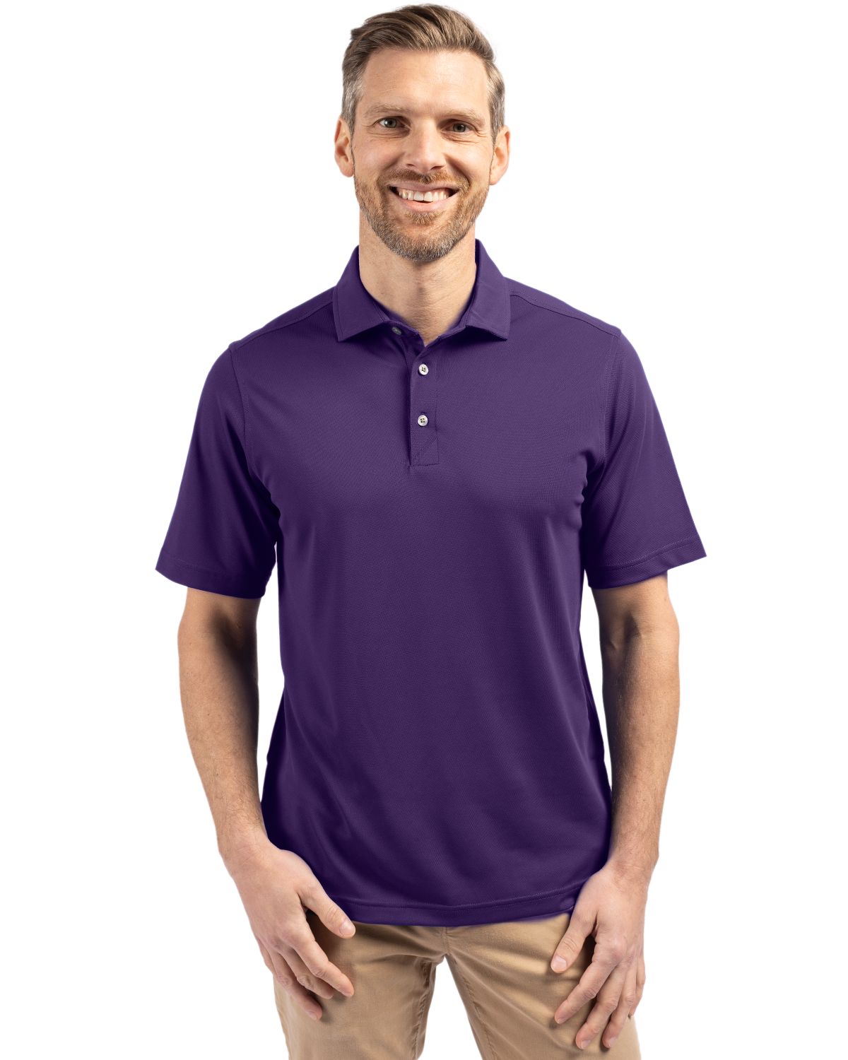 Cutter & Buck Virtue Recycled Featherlight Pique Mens Polo - MCK01144