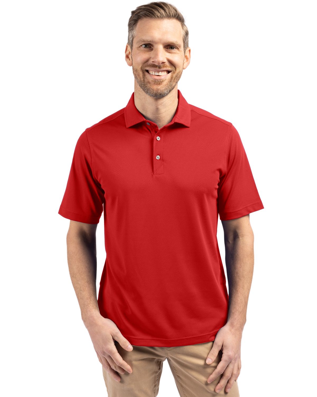 Cutter & Buck Virtue Recycled Featherlight Pique Mens Polo - MCK01144