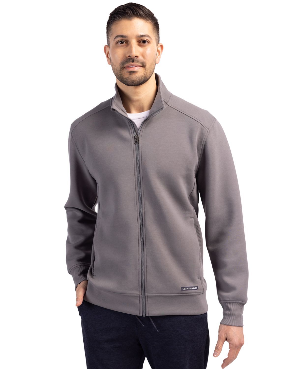 Cutter & Buck Roam Recycled Buttery-Soft Knit Mens Full Zip Jacket - MCK01281