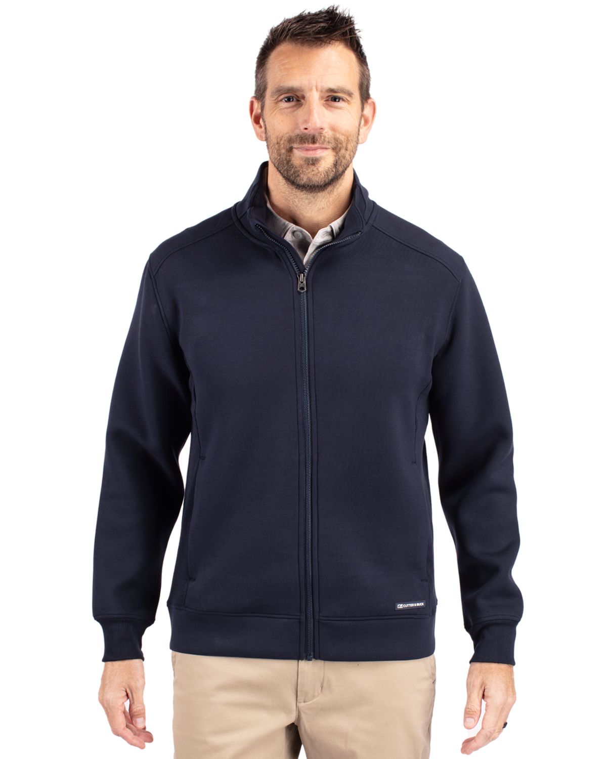 Cutter & Buck Roam Recycled Buttery-Soft Knit Mens Full Zip Jacket - MCK01281