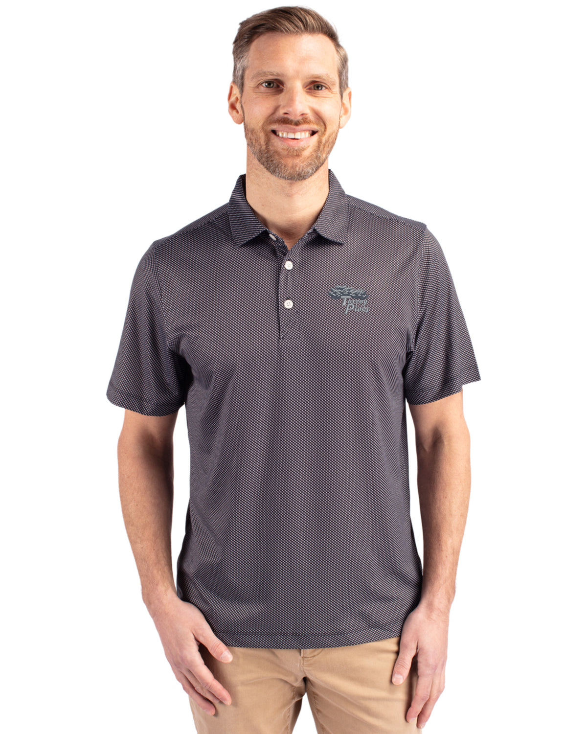Torrey Pines Cutter & Buck Pike Recycled Symmetry Print Mens Big & Tall Polo - BCK01284-35492