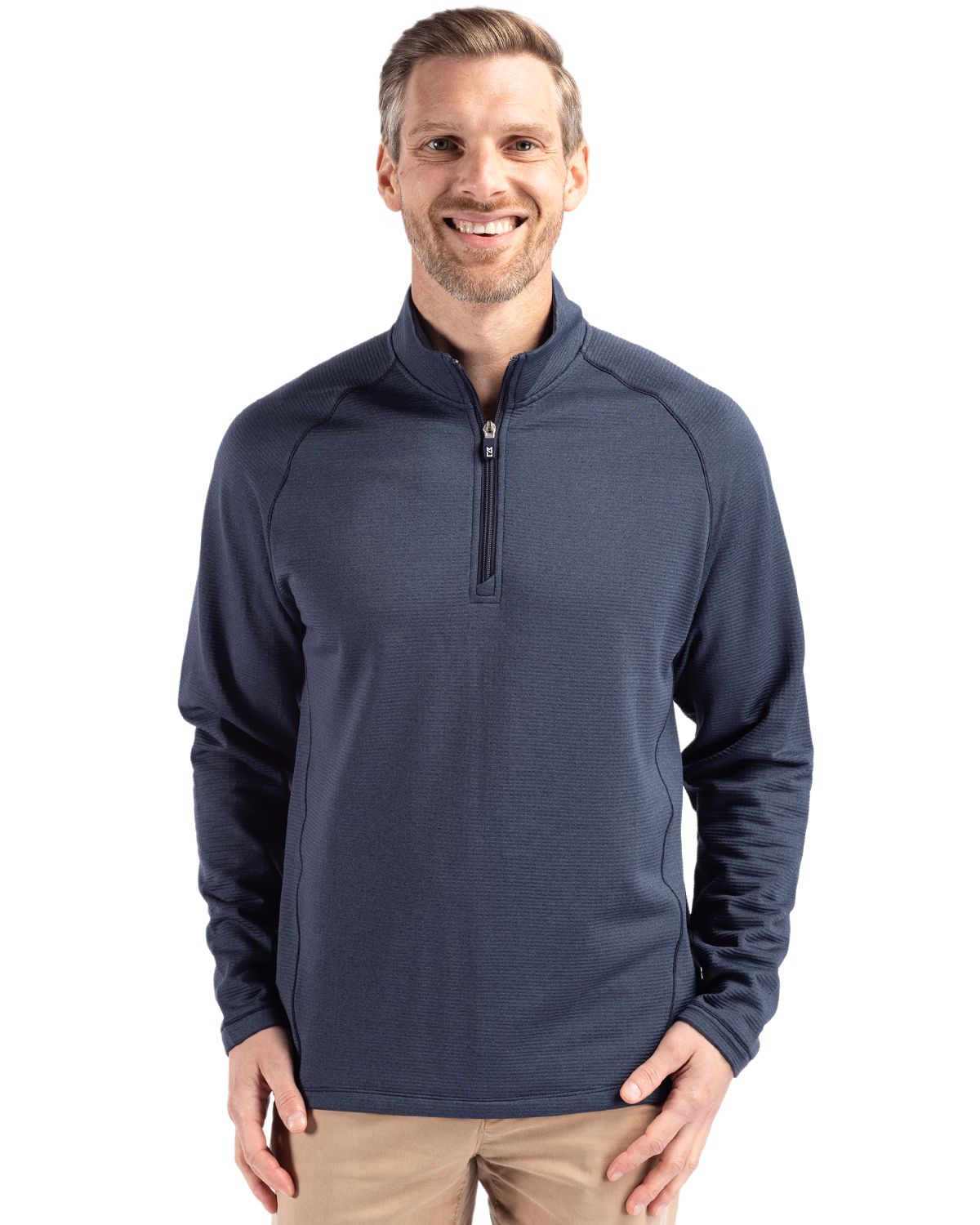 Cutter & Buck Peshastin RecycledGridFleeceMensHalf Zip Pullover - MCK01325
