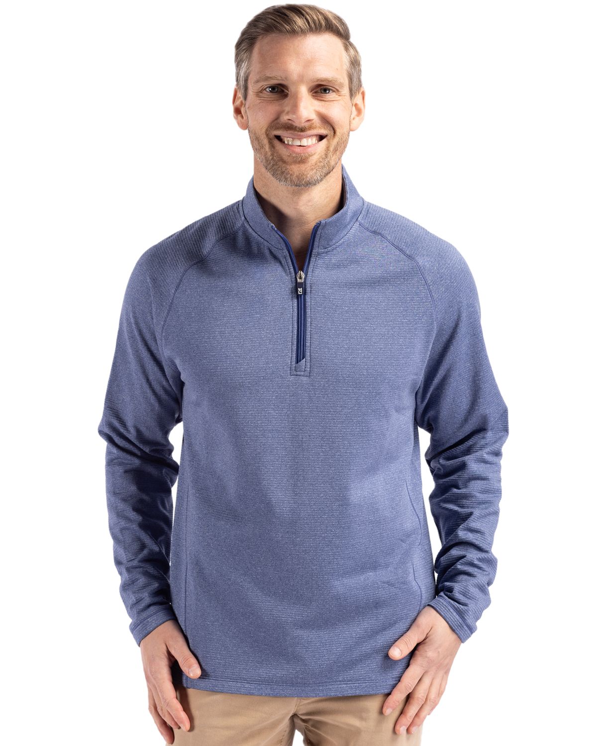 Cutter & Buck Peshastin RecycledGridFleeceMensHalf Zip Pullover - MCK01325