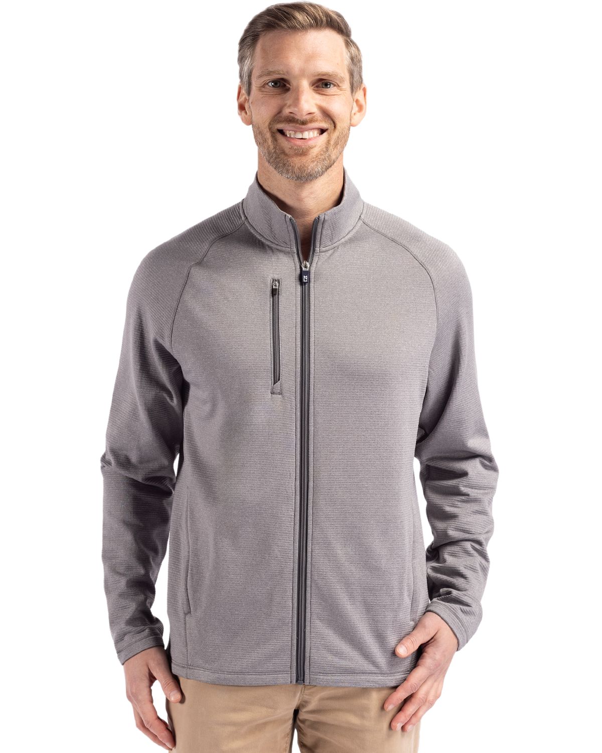 Cutter & Buck Peshastin RecycledGridFleeceMensFull Zip Jacket - MCK01326