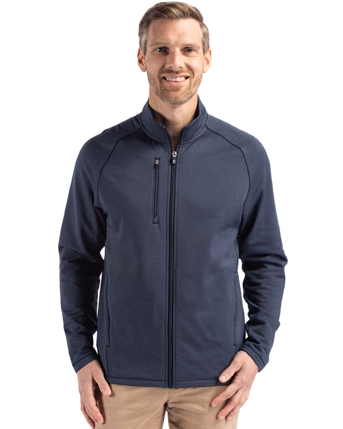 Cutter & Buck Peshastin RecycledGridFleeceMensFull Zip Jacket - MCK01326