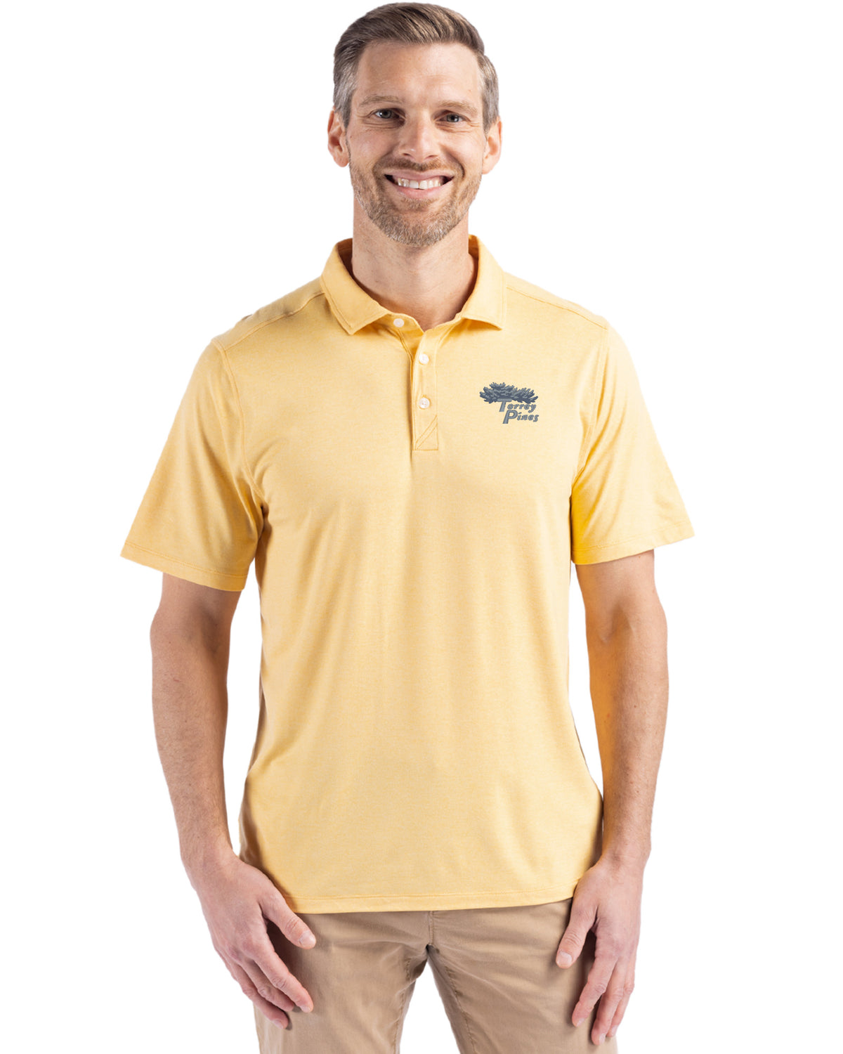 Torrey Pines Cutter & Buck Coastline Recycled Double Peached Mens Polo - MCK01327-35492