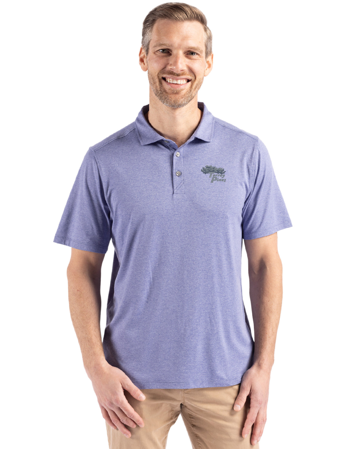 Torrey Pines Cutter & Buck Coastline Recycled Double Peached Mens Polo - MCK01327-35492