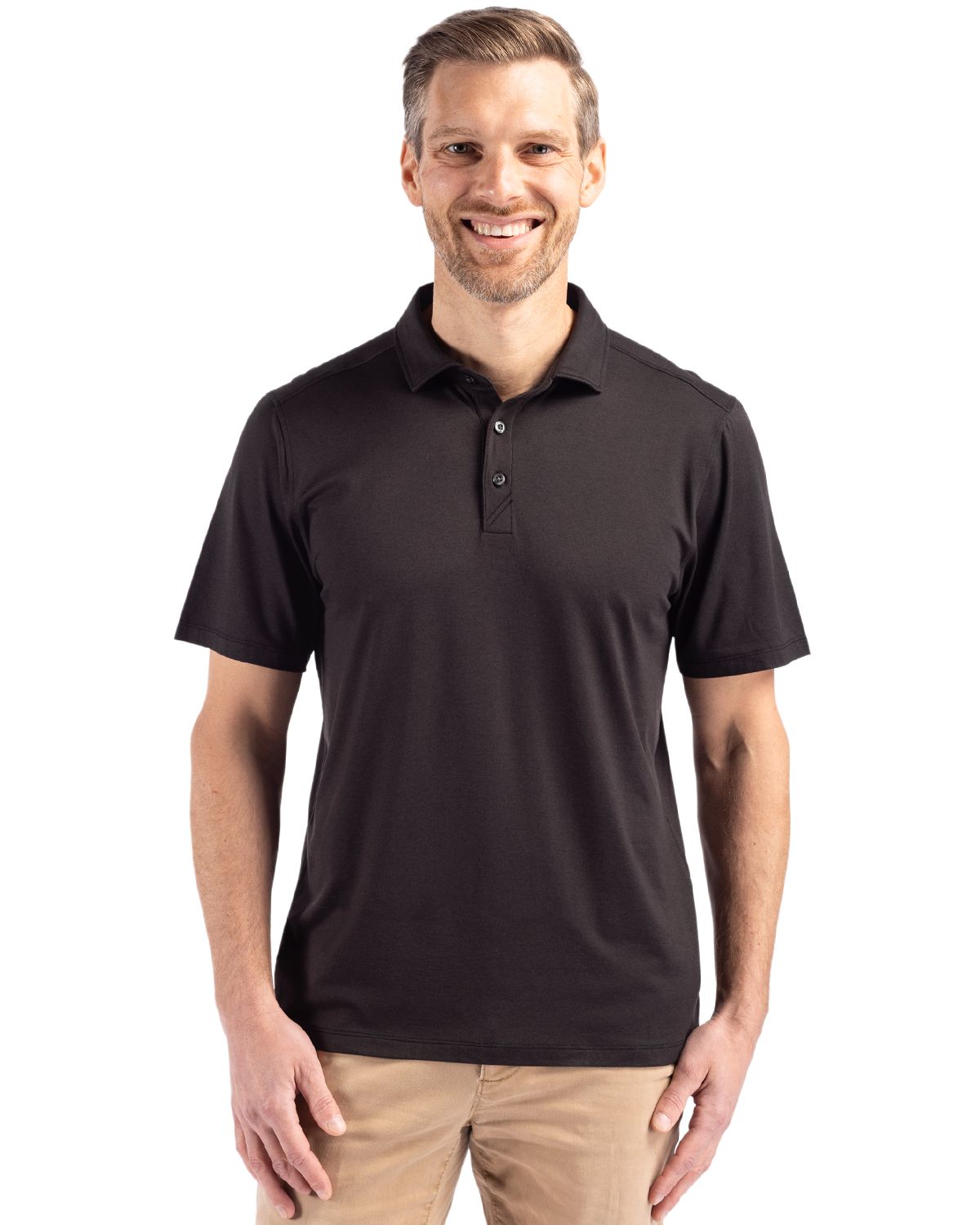 Cutter & Buck Coastline Recycled Double Peached Mens Polo - MCK01327