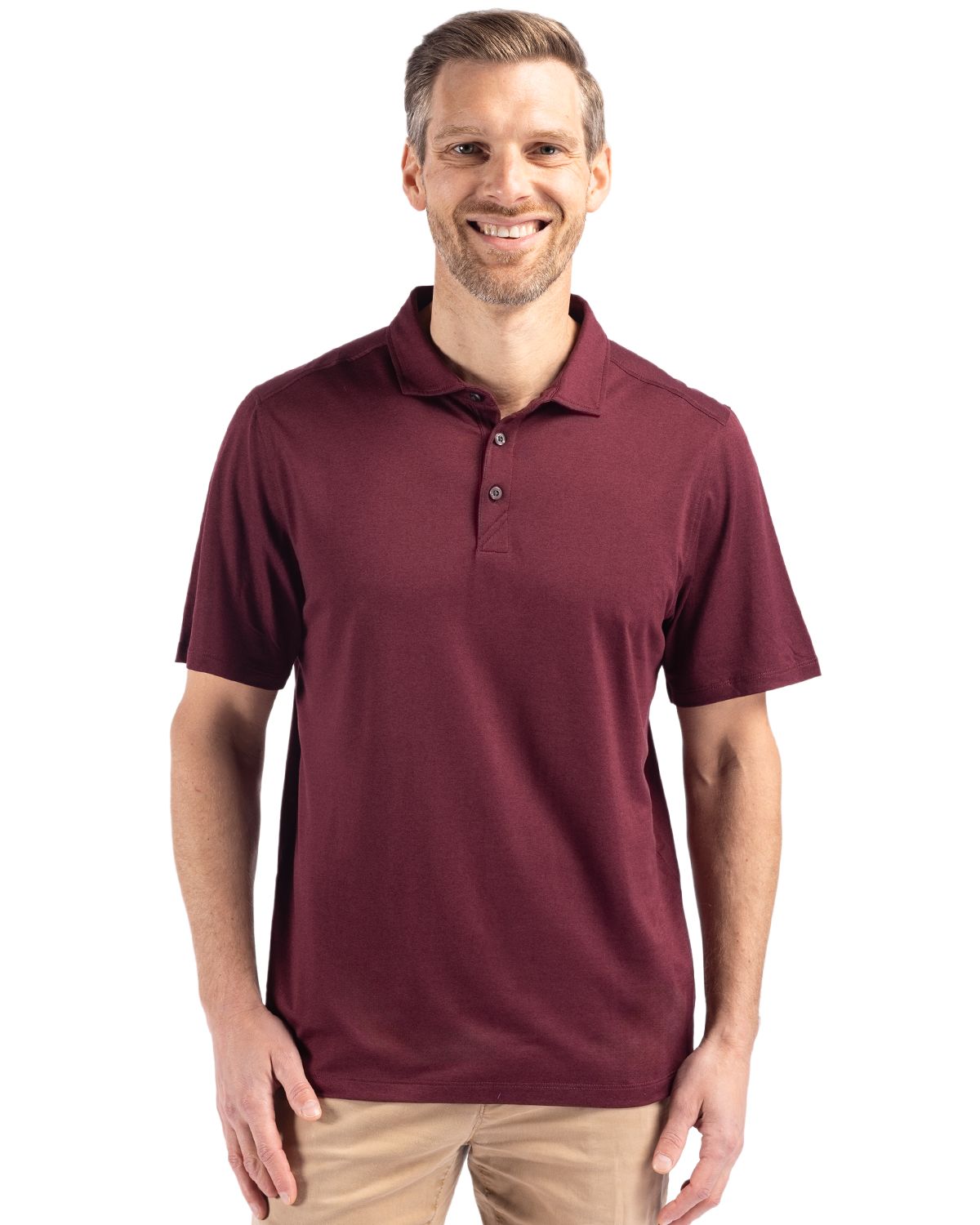 Cutter & Buck Coastline Recycled Double Peached Mens Polo - MCK01327