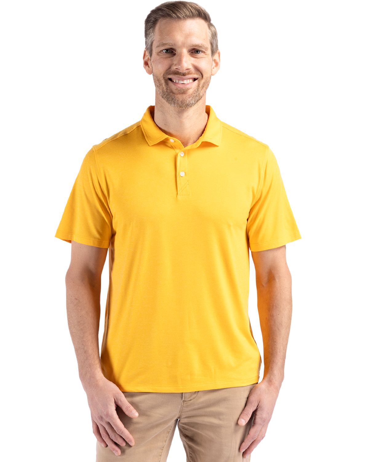 Cutter & Buck Coastline Recycled Double Peached Mens Polo - MCK01327