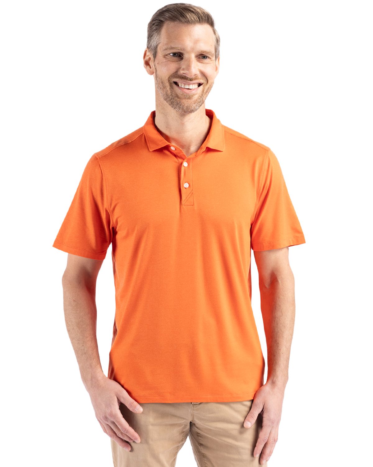 Cutter & Buck Coastline Recycled Double Peached Mens Polo - MCK01327