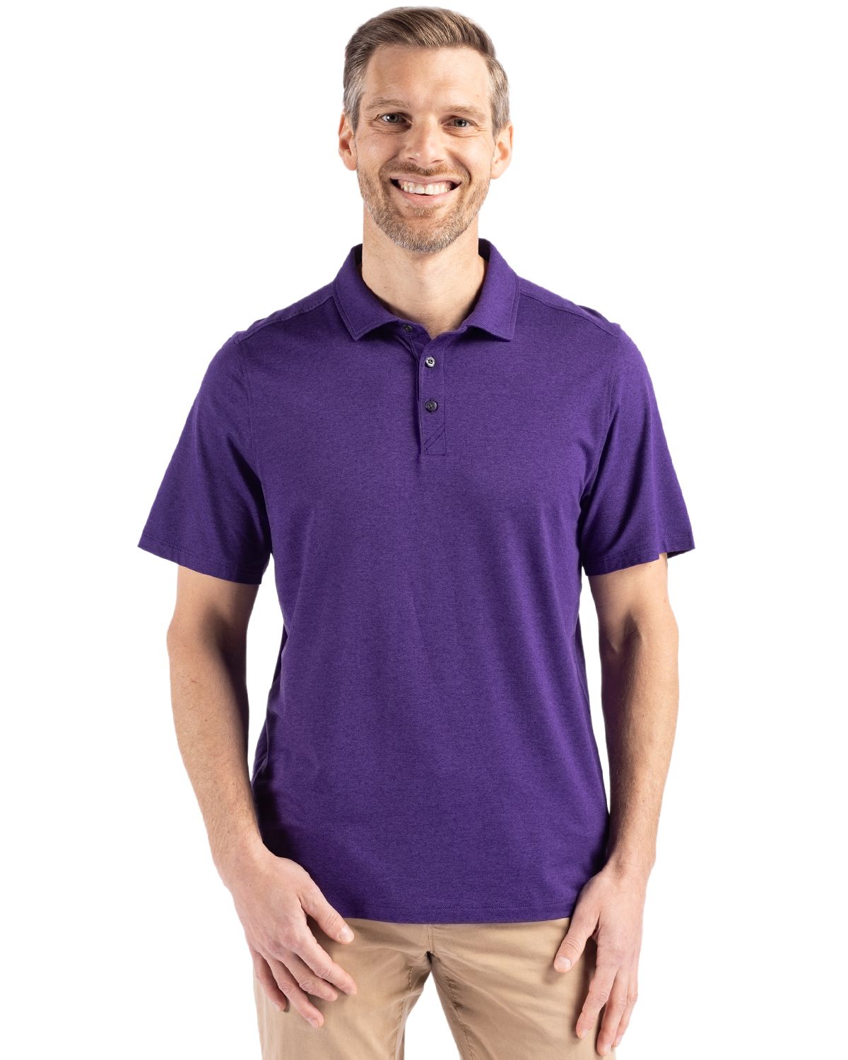 Cutter & Buck Coastline Recycled Double Peached Mens Polo - MCK01327