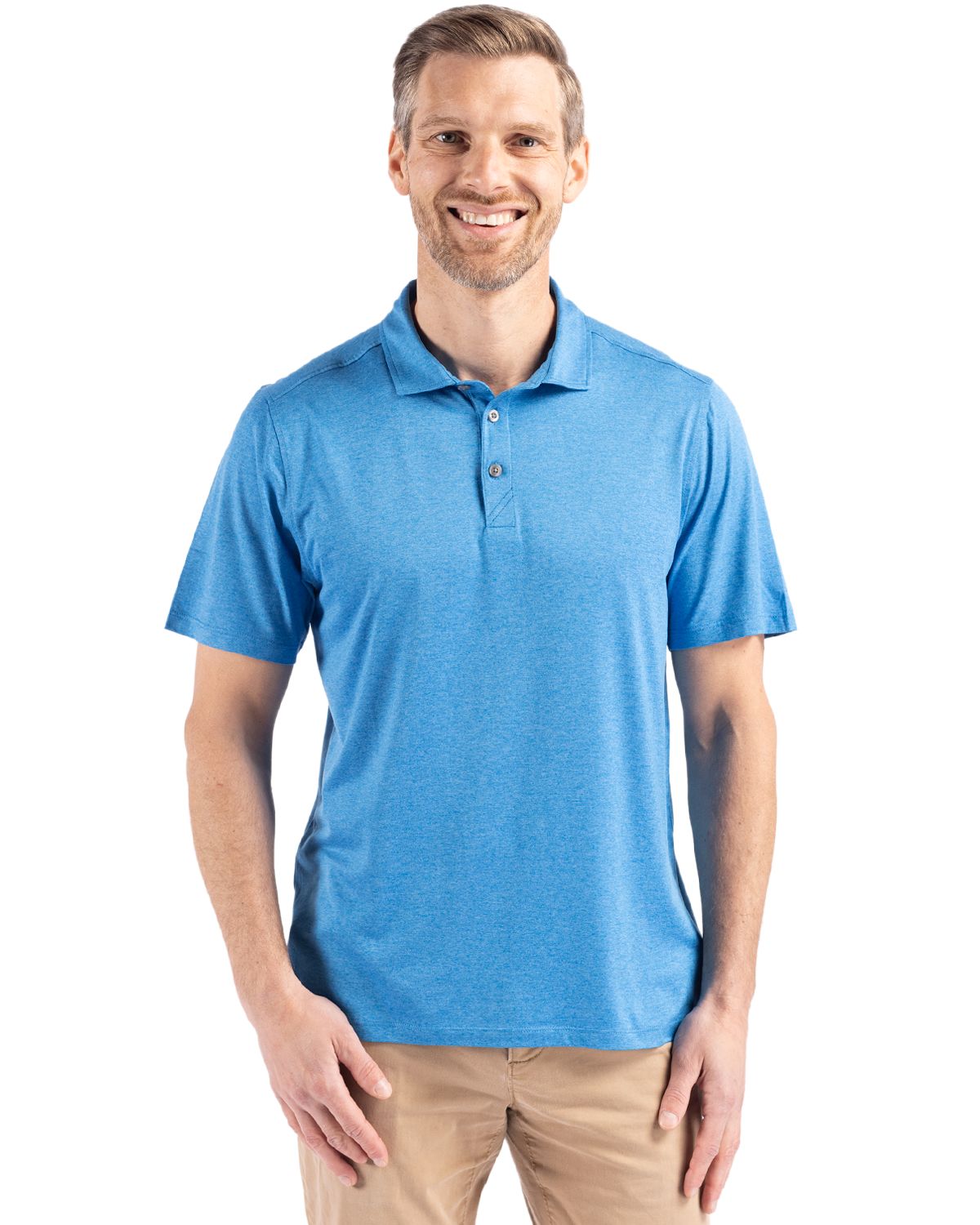 Cutter & Buck Coastline Recycled Double Peached Mens Polo - MCK01327