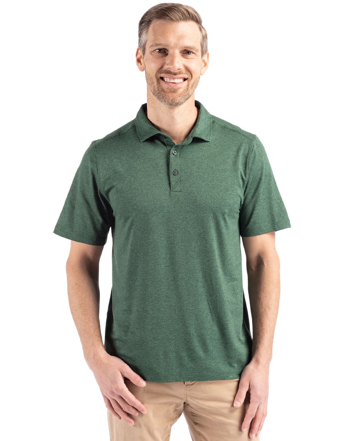 Cutter & Buck Coastline Recycled Double Peached Mens Polo - MCK01327
