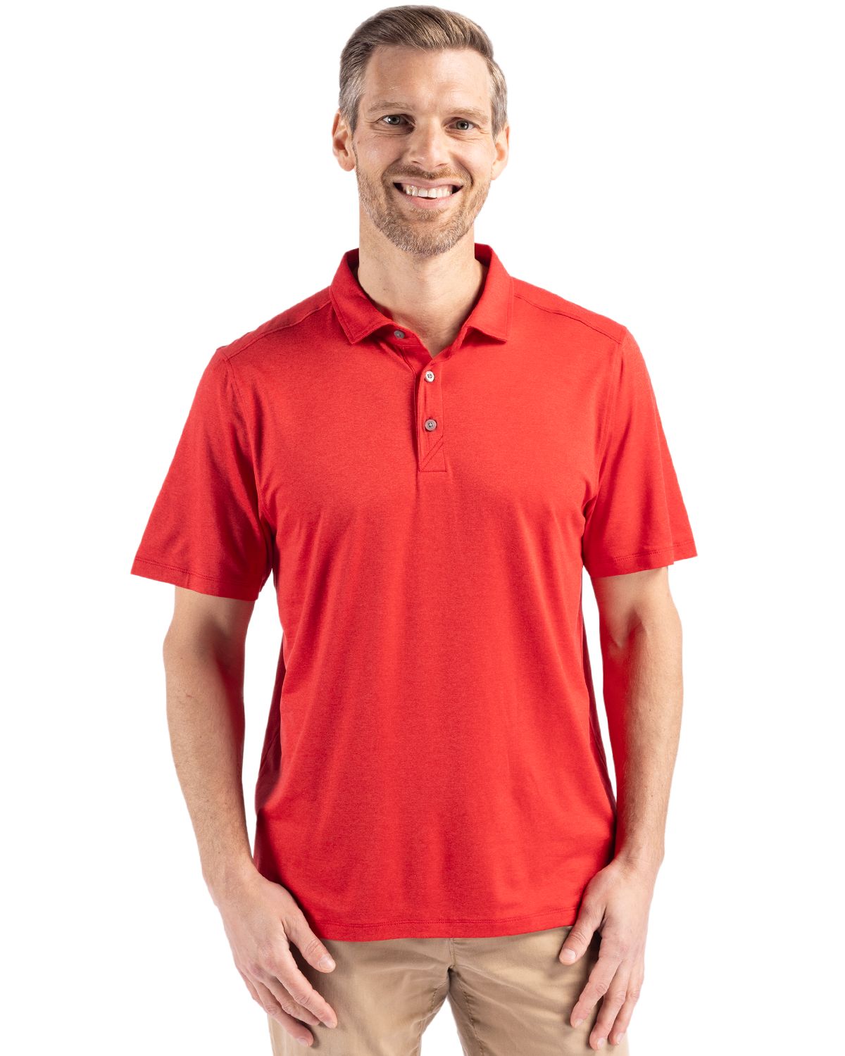 Cutter & Buck Coastline Recycled Double Peached Mens Polo - MCK01327