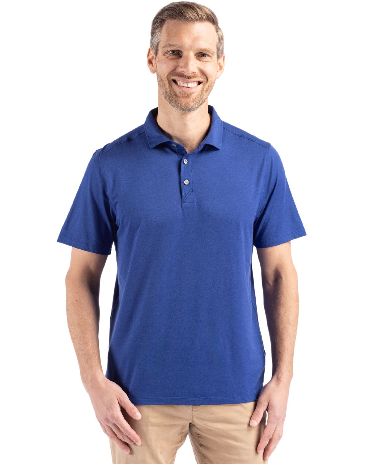 Cutter & Buck Coastline Recycled Double Peached Mens Polo - MCK01327