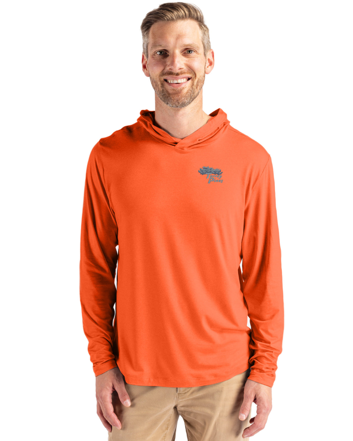 Torrey Pines Cutter & Buck Coastline Recycled Double Peached Mens Hooded Pullover - MCK01330-35492