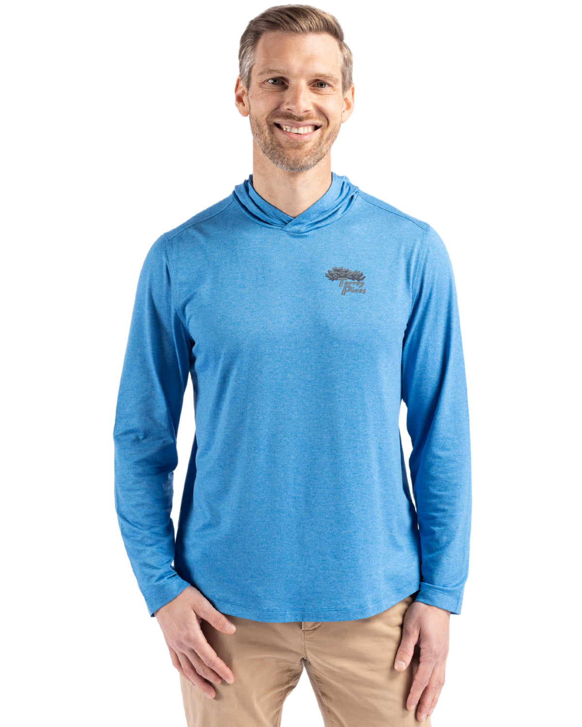 Torrey Pines Cutter & Buck Coastline Recycled Double Peached Mens Hooded Pullover - MCK01330-35492