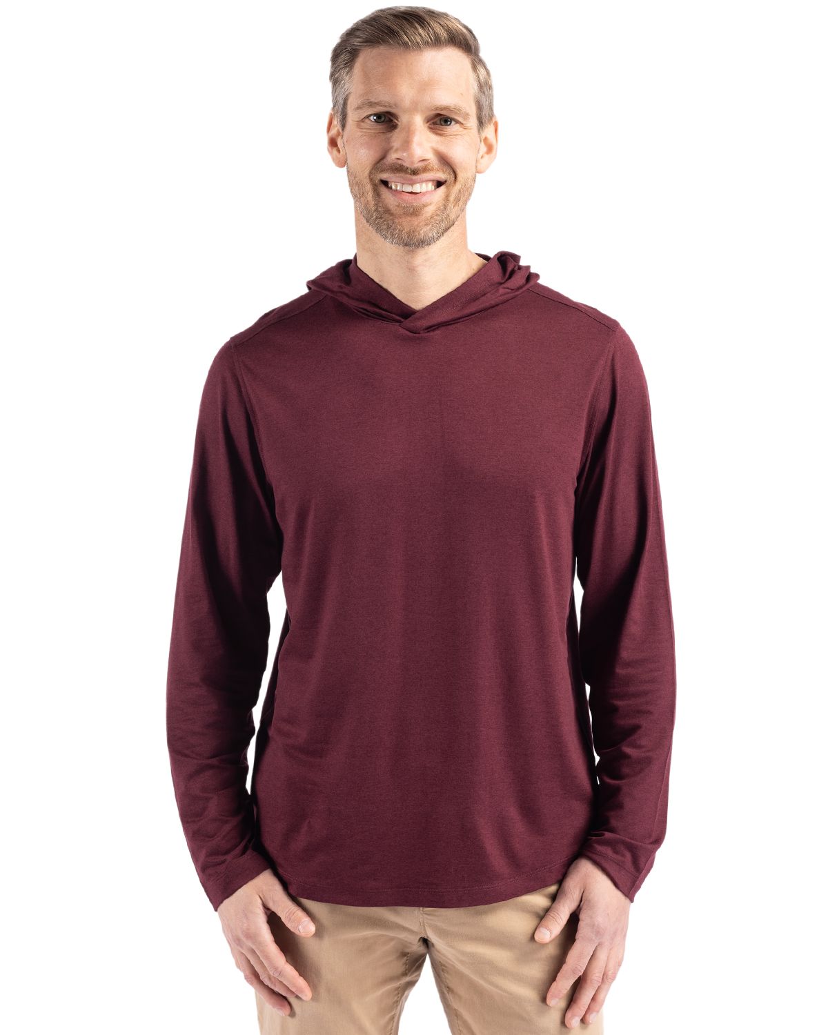 Cutter & Buck Coastline Recycled Double Peached Mens Hooded Pullover - MCK01330