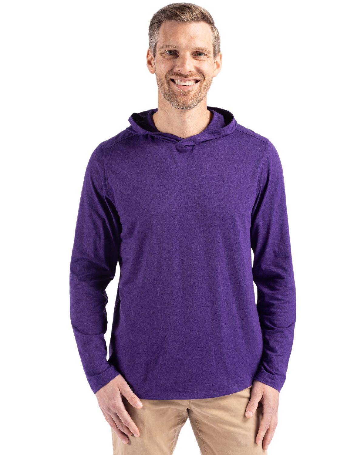 Cutter & Buck Coastline Recycled Double Peached Mens Hooded Pullover - MCK01330