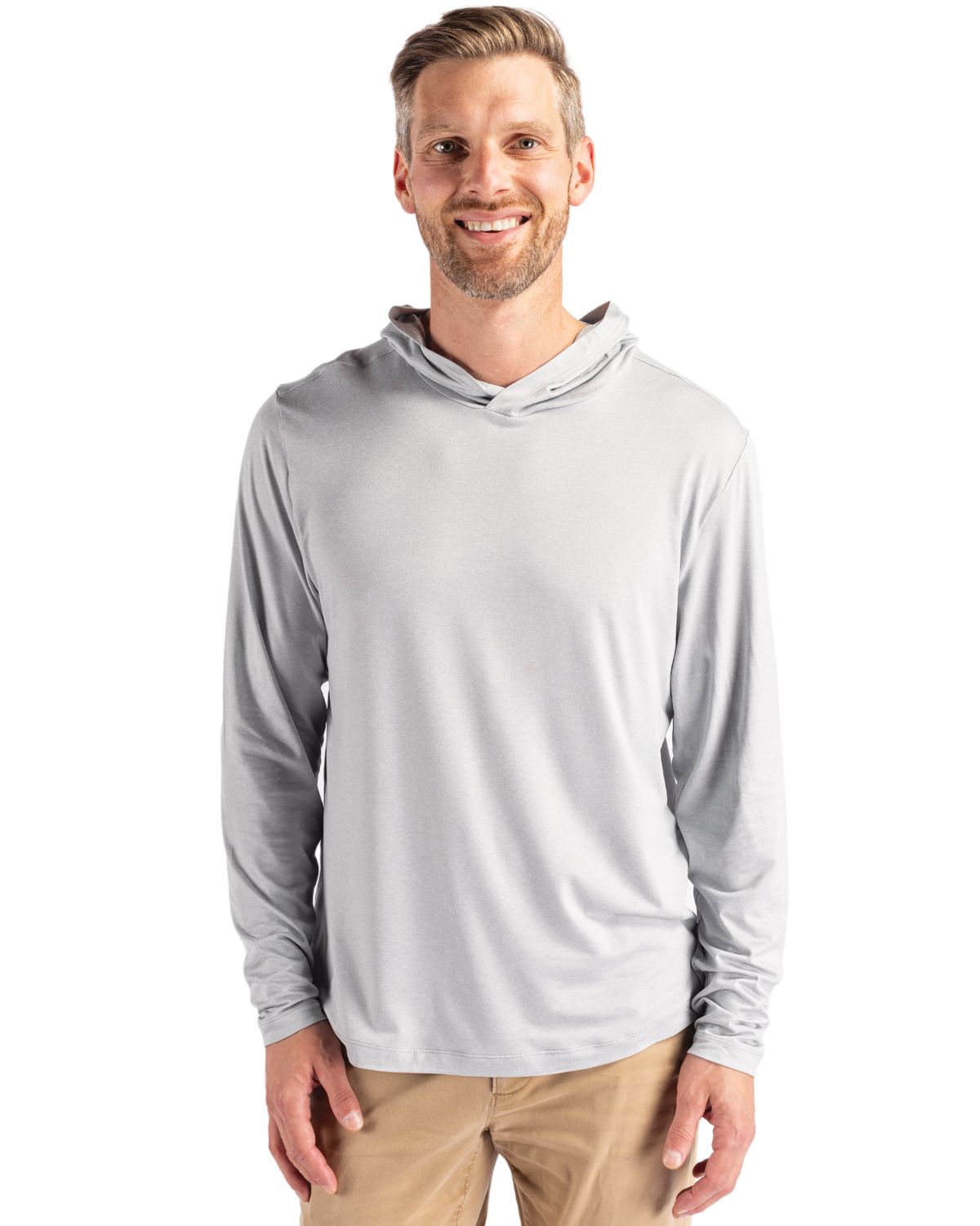 Cutter & Buck Coastline Recycled Double Peached Mens Hooded Pullover - MCK01330