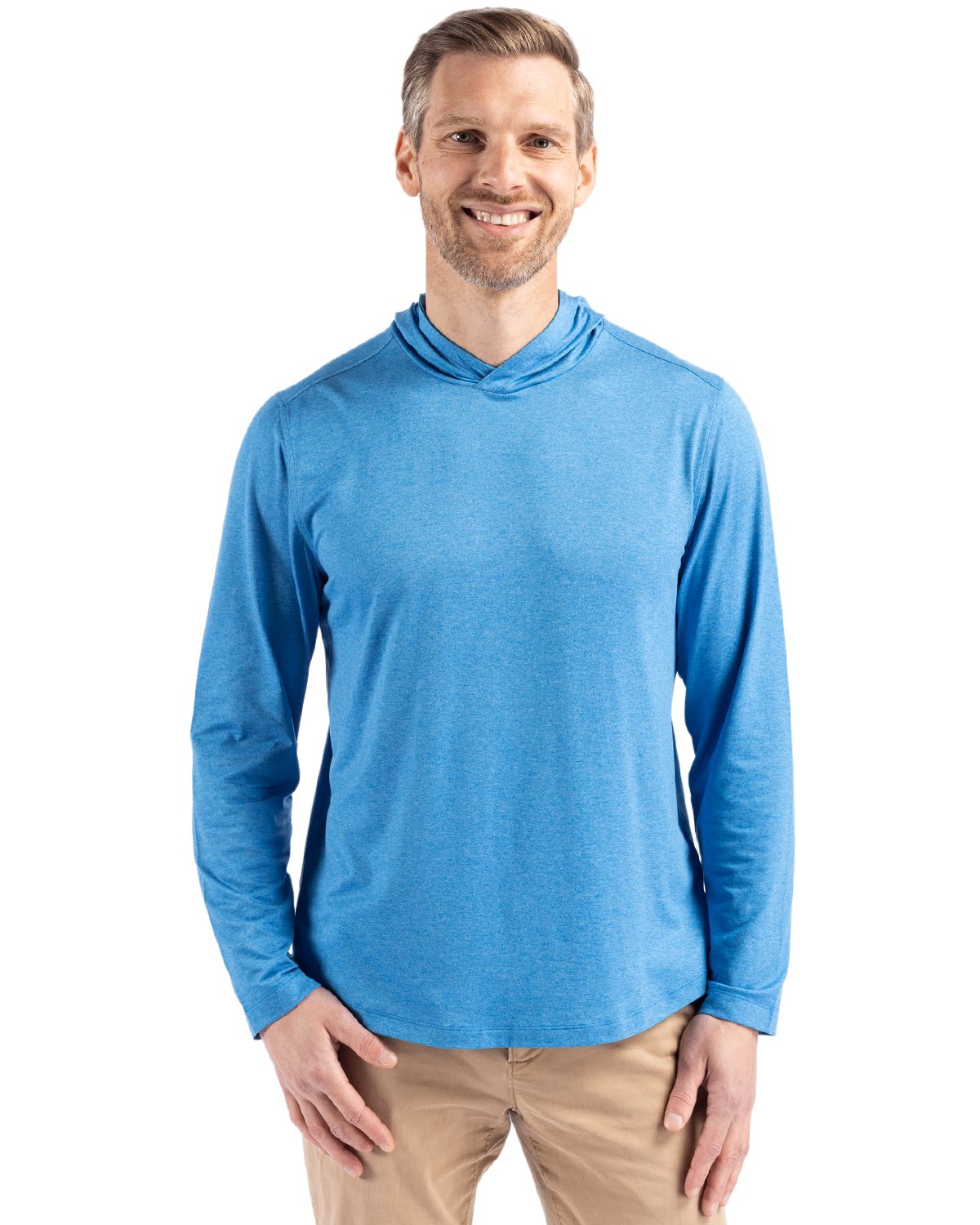 Cutter & Buck Coastline Recycled Double Peached Mens Hooded Pullover - MCK01330