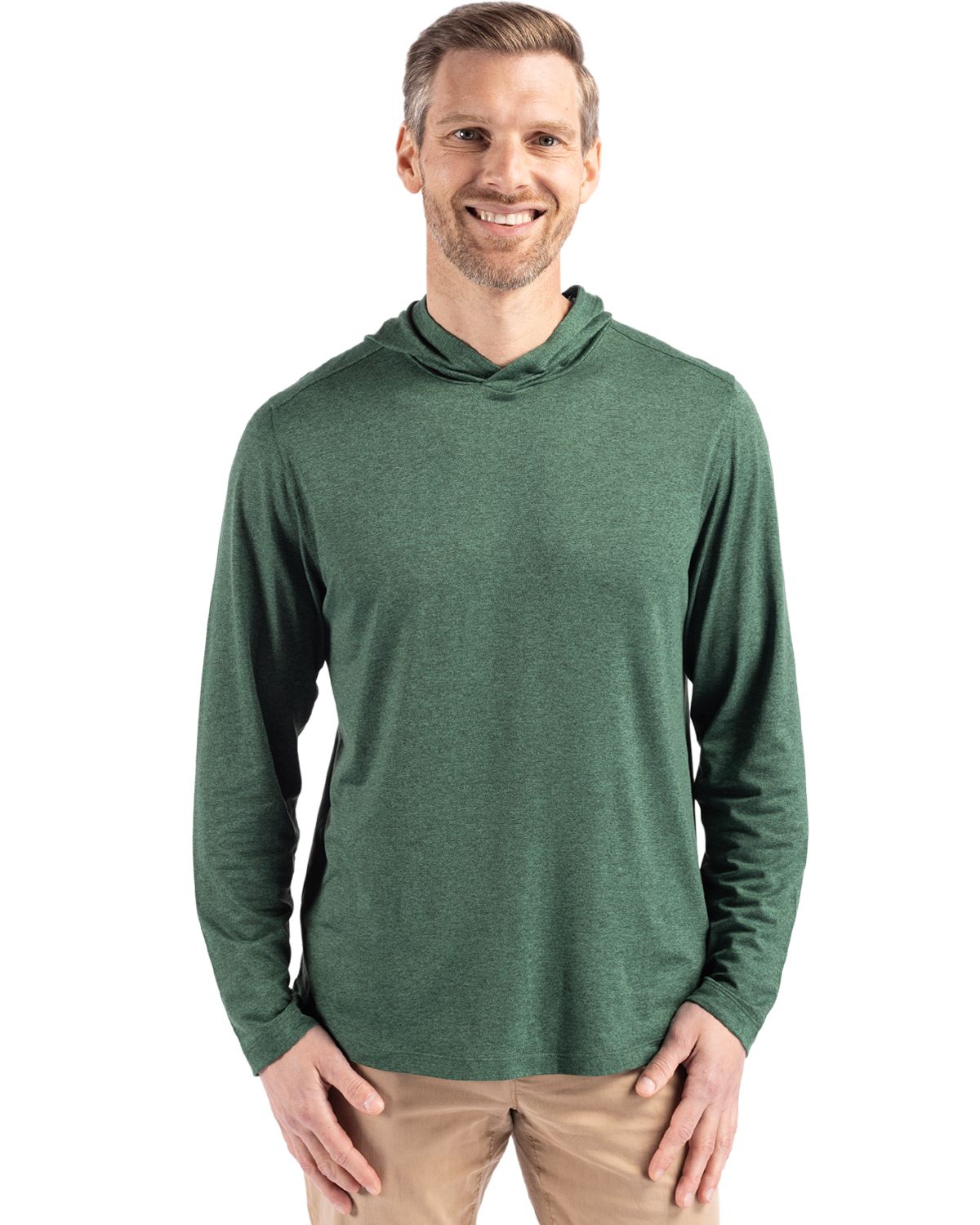 Cutter & Buck Coastline Recycled Double Peached Mens Hooded Pullover - MCK01330