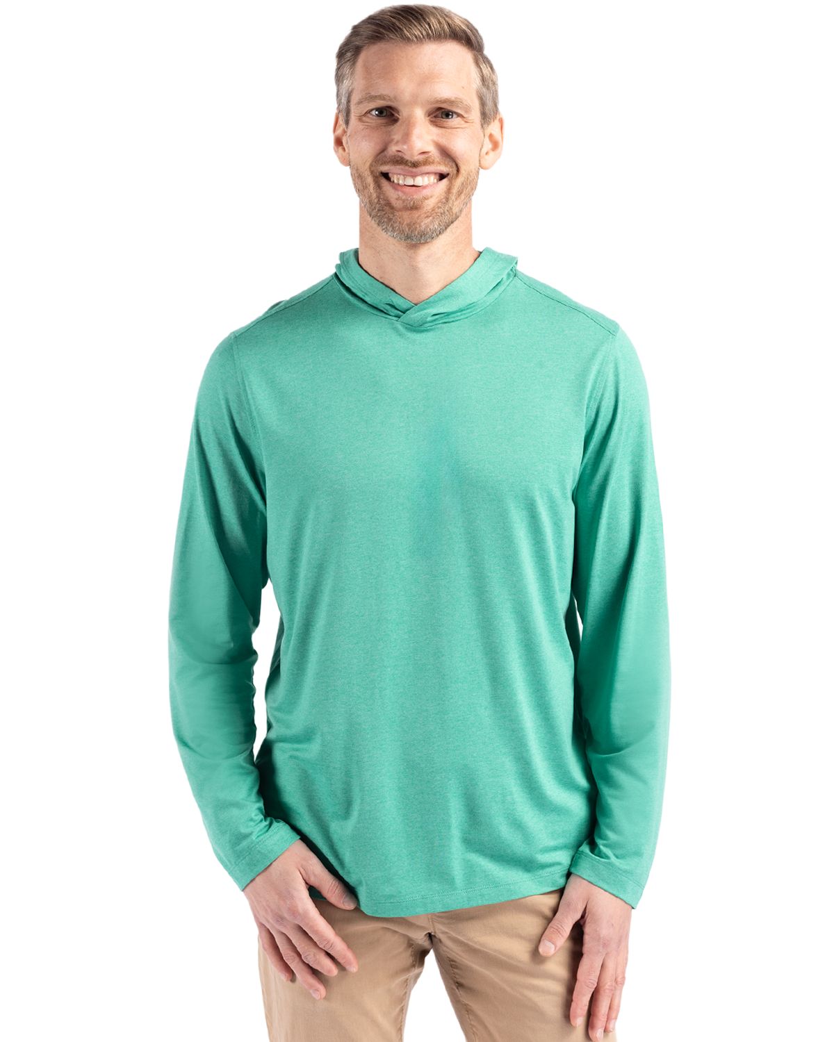 Cutter & Buck Coastline Recycled Double Peached Mens Hooded Pullover - MCK01330