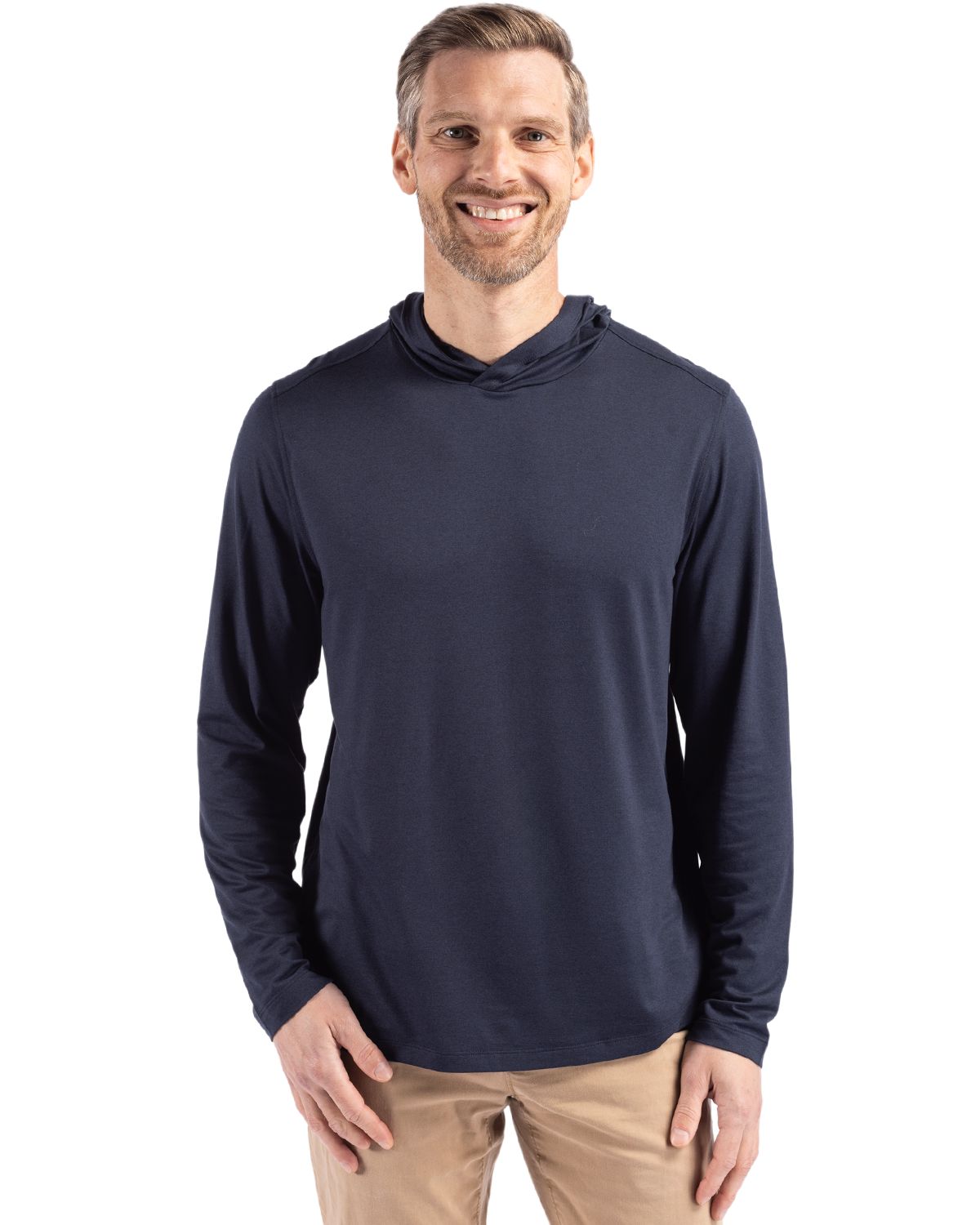 Cutter & Buck Coastline Recycled Double Peached Mens Hooded Pullover - MCK01330