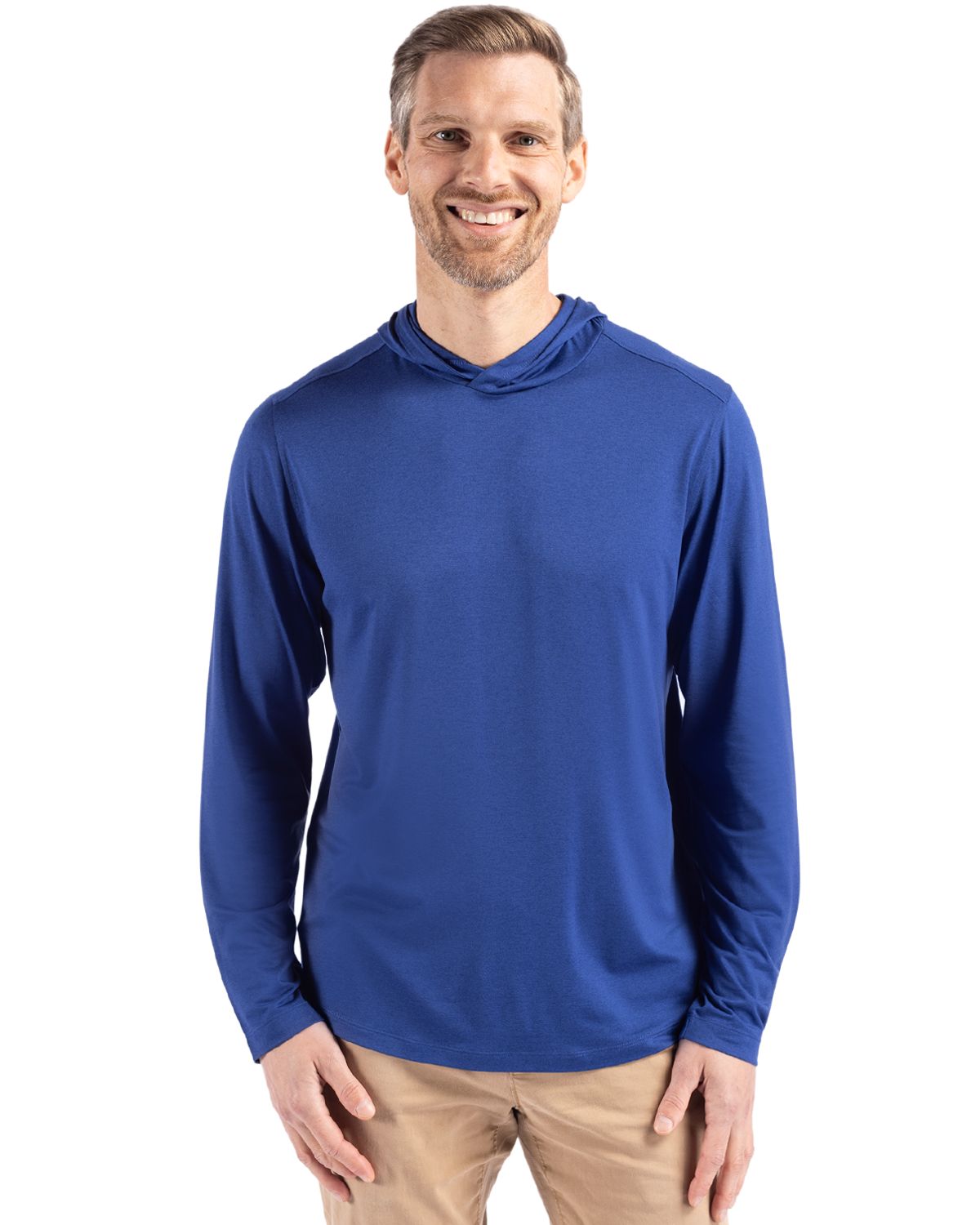 Cutter & Buck Coastline Recycled Double Peached Mens Hooded Pullover - MCK01330