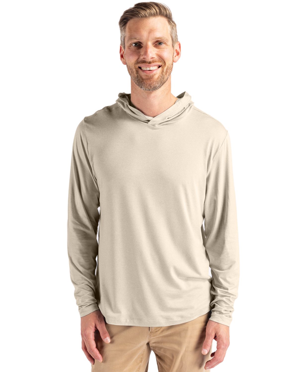 Cutter & Buck Coastline Recycled Double Peached Mens Hooded Pullover - MCK01330