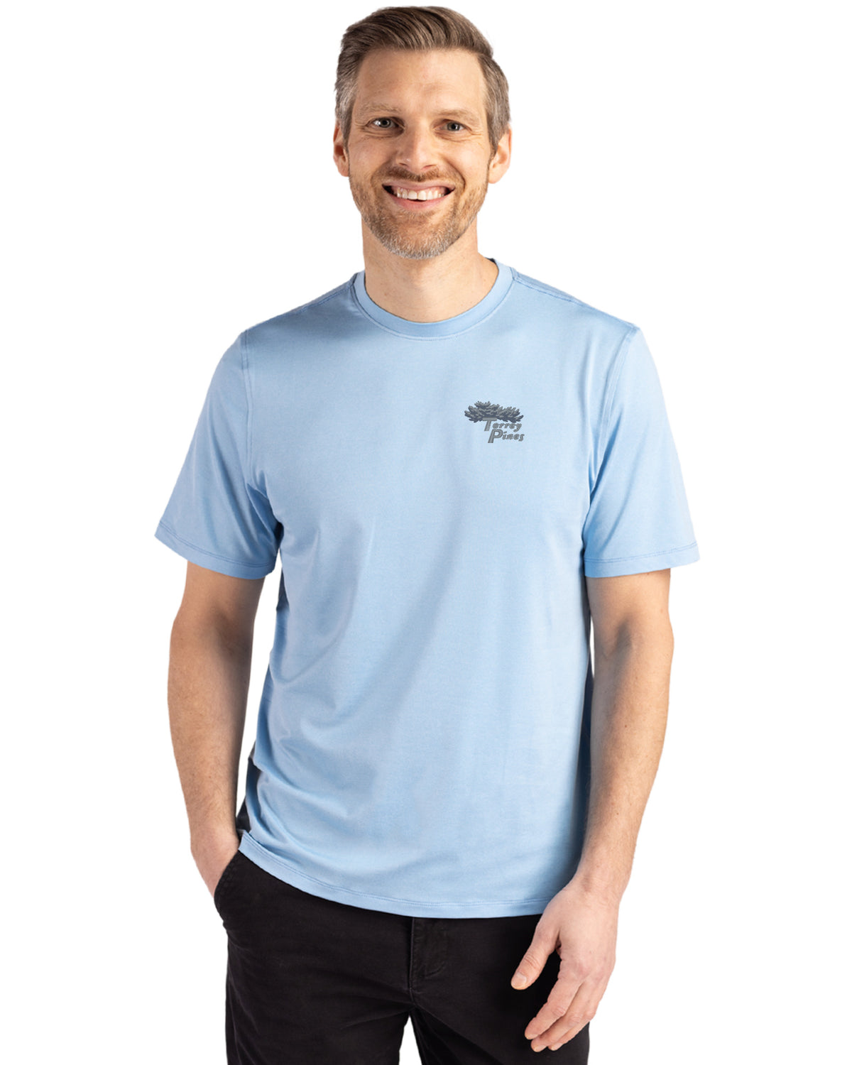 Torrey Pines Cutter & Buck Coastline Recycled Double Peached Mens Short Sleeve Tee - MCK01333-35492