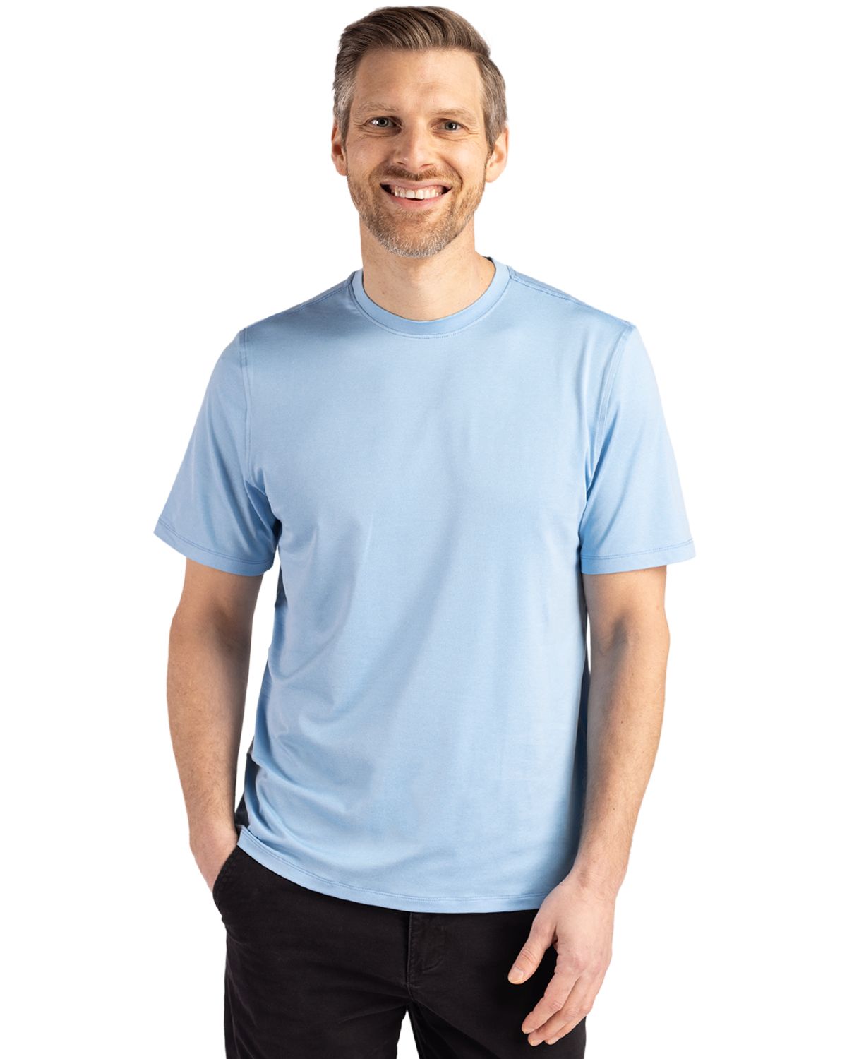 Cutter & Buck Coastline Recycled Double Peached Mens Short Sleeve Tee - MCK01333