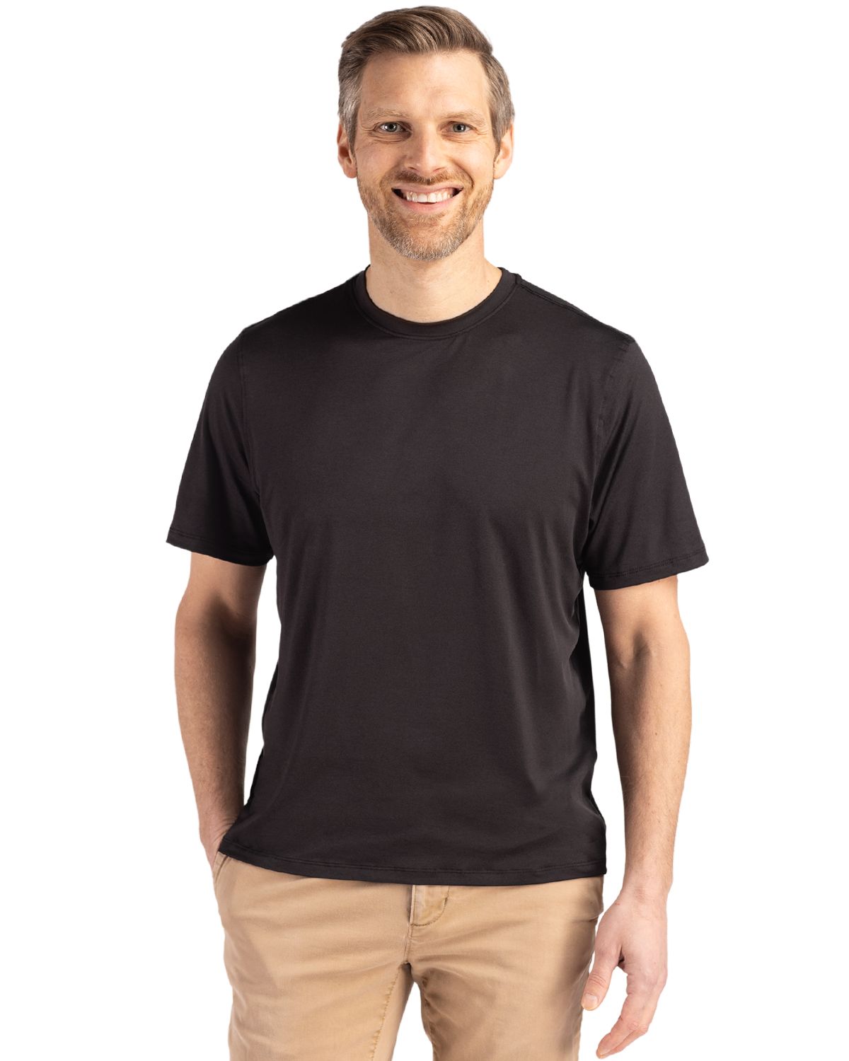 Cutter & Buck Coastline Recycled Double Peached Mens Short Sleeve Tee - MCK01333