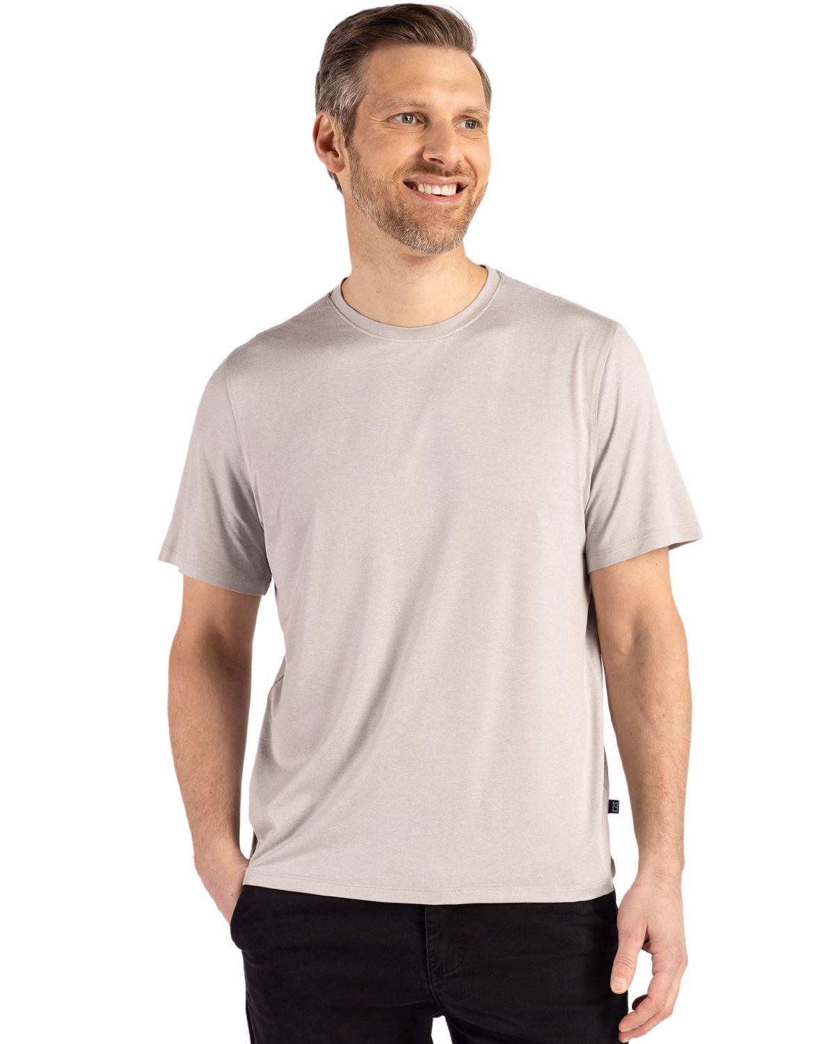 Cutter & Buck Coastline Recycled Double Peached Mens Short Sleeve Tee - MCK01333