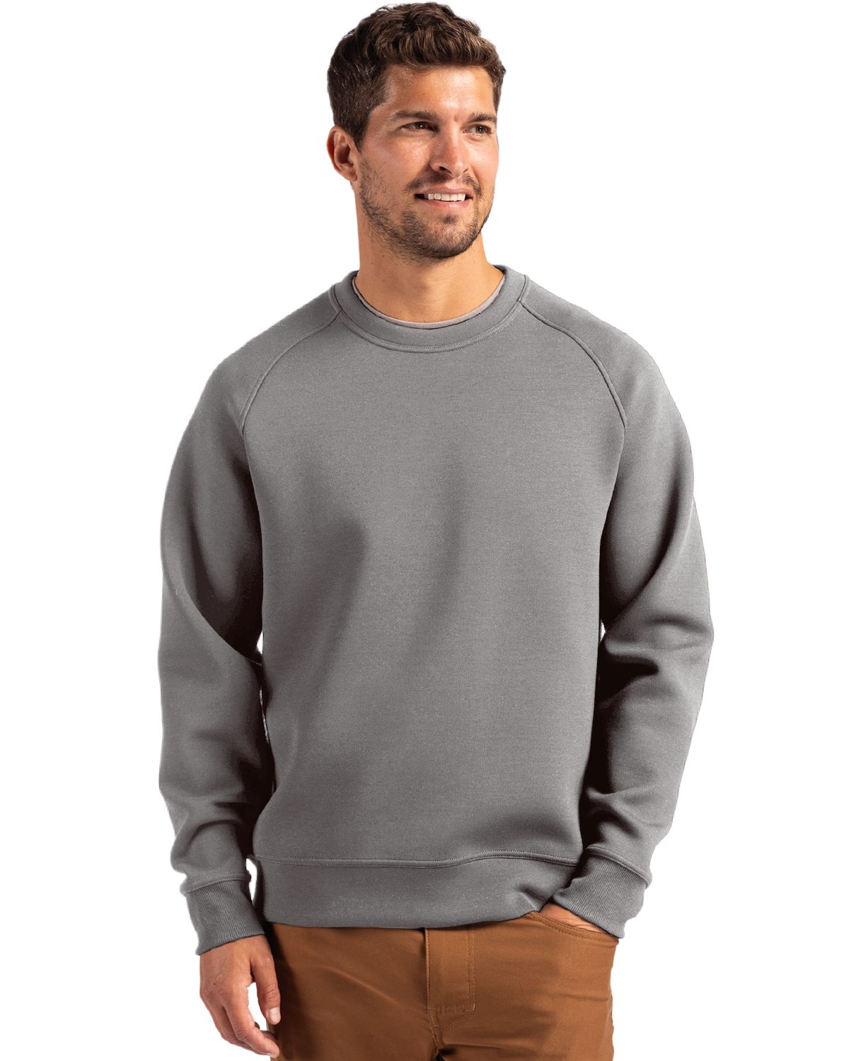 Cutter & Buck Roam Recycled Buttery-Soft Knit Mens Crew Neck Pullover - MCK01340