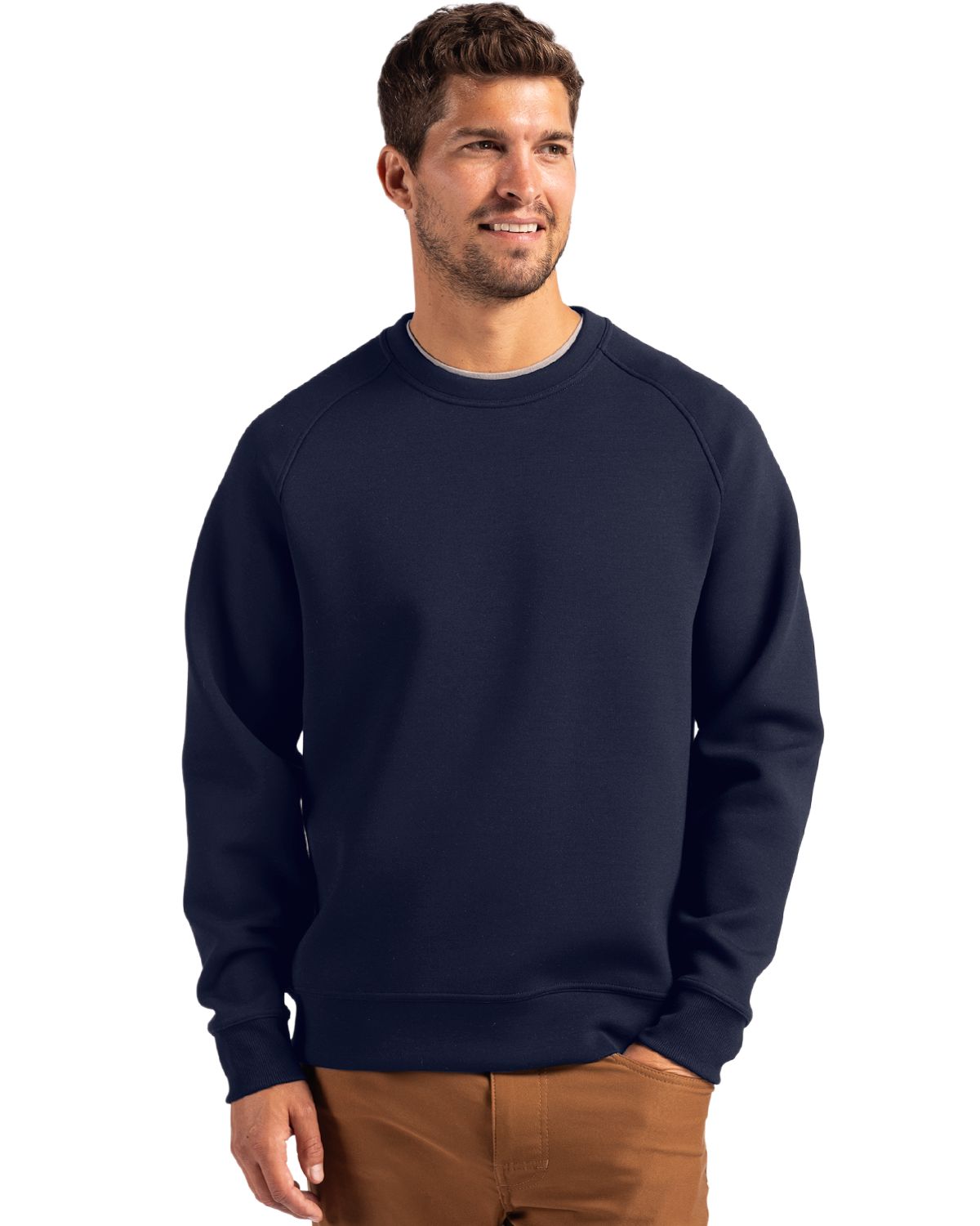 Cutter & Buck Roam Recycled Buttery-Soft Knit Mens Crew Neck Pullover - MCK01340