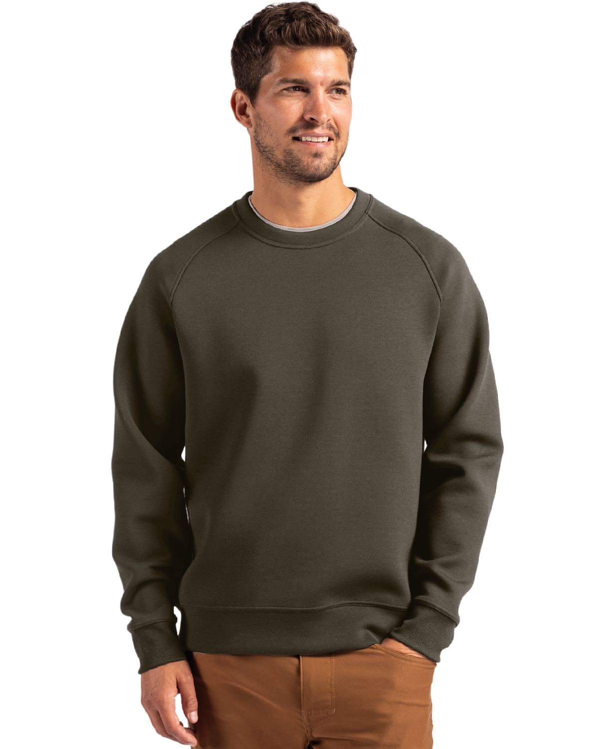 Cutter & Buck Roam Recycled Buttery-Soft Knit Mens Crew Neck Pullover - MCK01340