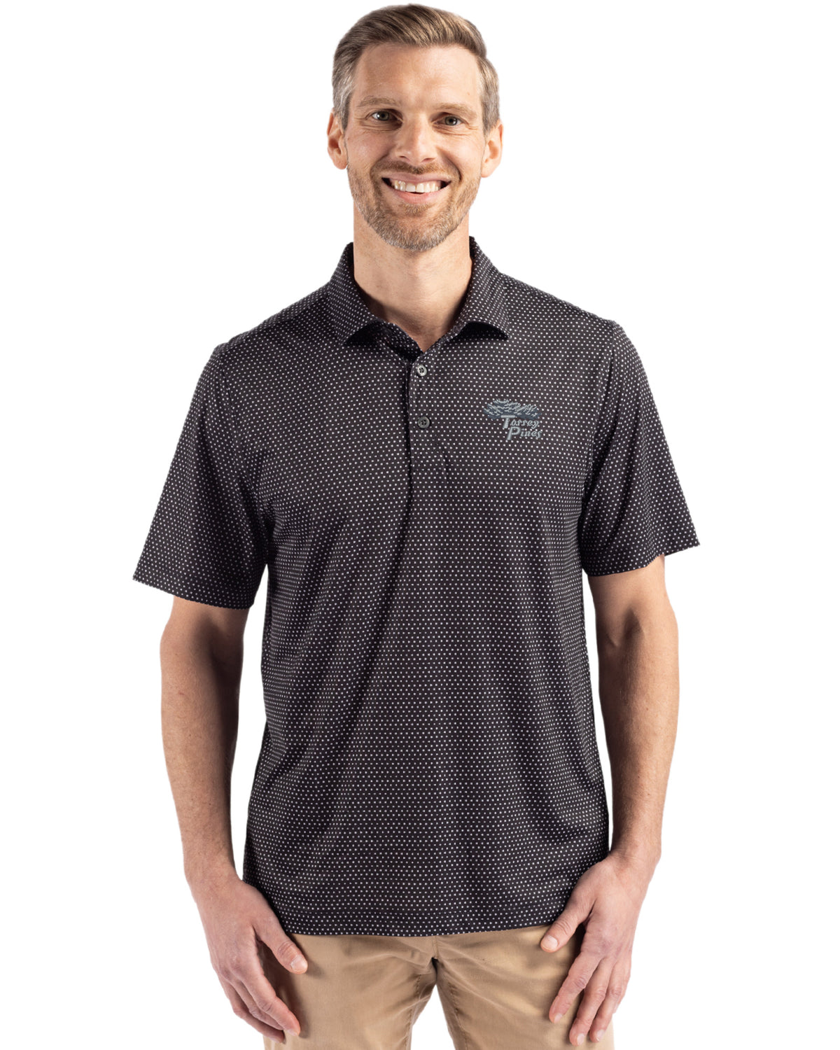 Torrey Pines Cutter & Buck Pike Recycled Shadow Check Print Mens Big & Tall Polo - BCK01342-35492