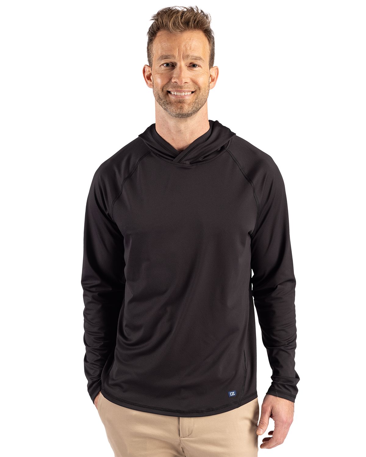 Cutter & Buck Prospect Recycled Featherlight Stretch Mens Big & Tall Hooded Pullover - BCK01363